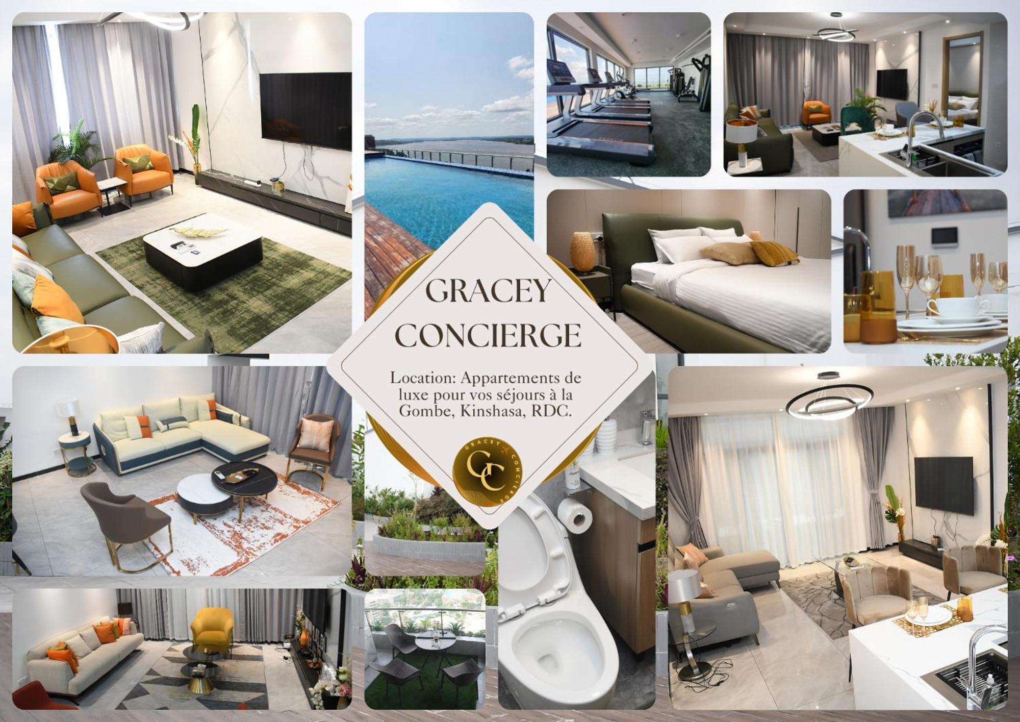 Gracey Concierge Apartments - Avenue Uvira Kinshasa Ngoại thất bức ảnh